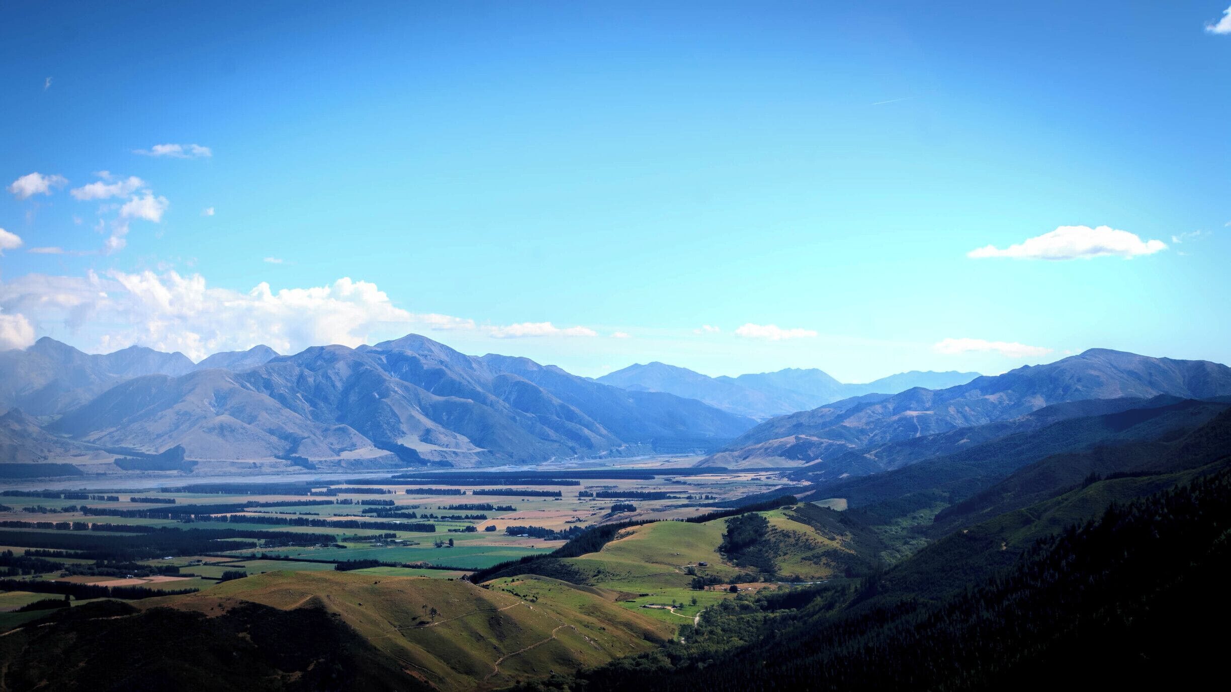 The view from the MT Isobel track, near Hamner Springs, New Zealand