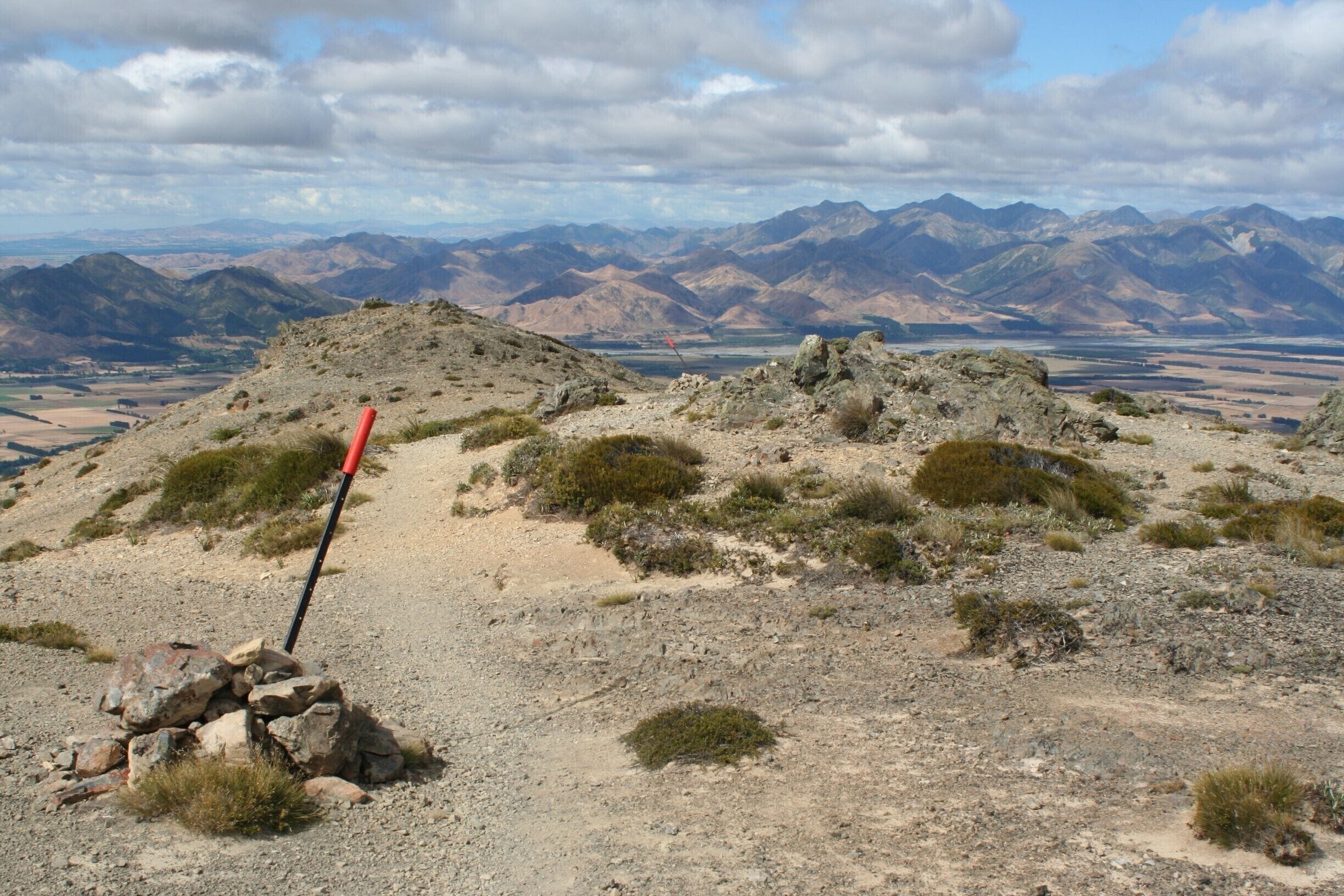 The last poled path of the Mt. Isobel track. 