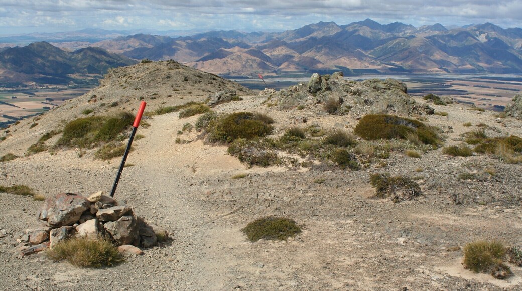 The last poled path of the Mt. Isobel track.