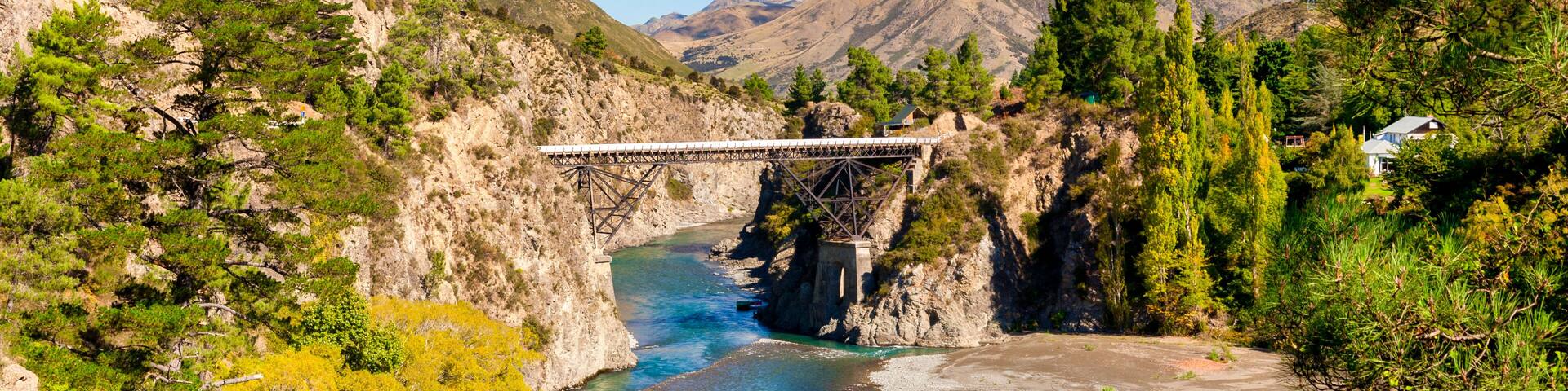 Waiau Ferry Bridge, Hanmer Springs, Hurunui District, Canterbury, New Zealand