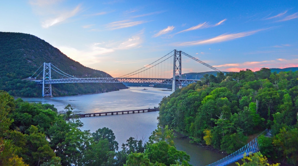 The Bear Mountain Bridge at sunrise, New York