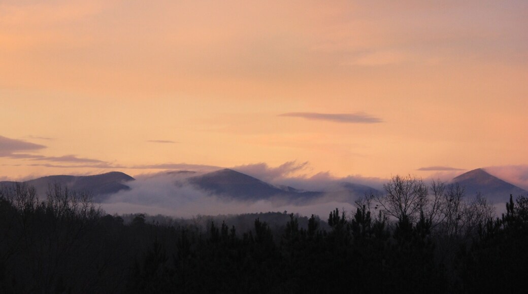 View of the Blue Ridge Mountains in North Georgia from Castleberry Ridge. This view is of the Woody Gap area of the mountains.