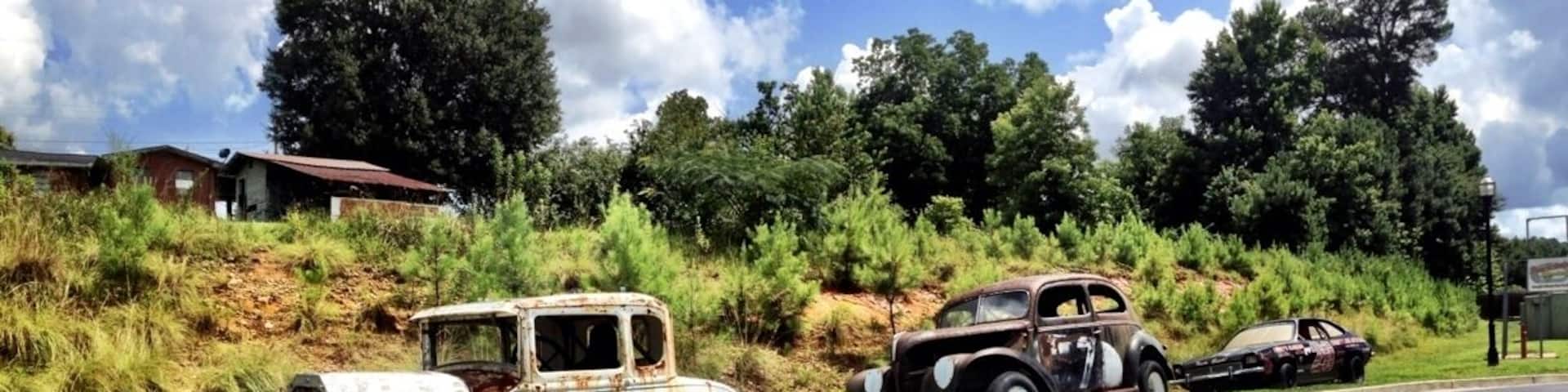 Just some old rusted original NASCARS cool photo opertunities.