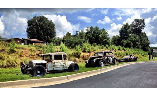 Just some old rusted original NASCARS cool photo opertunities.