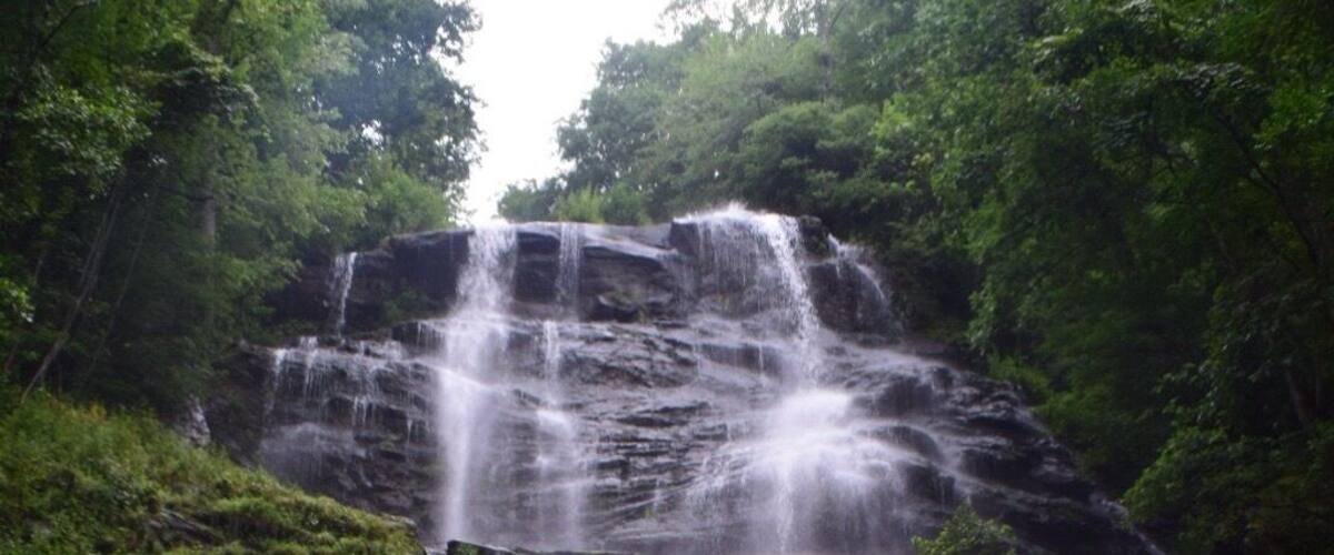 awesome waterfall in northern GA. The view is worth the 425+ stairs! #takeahike