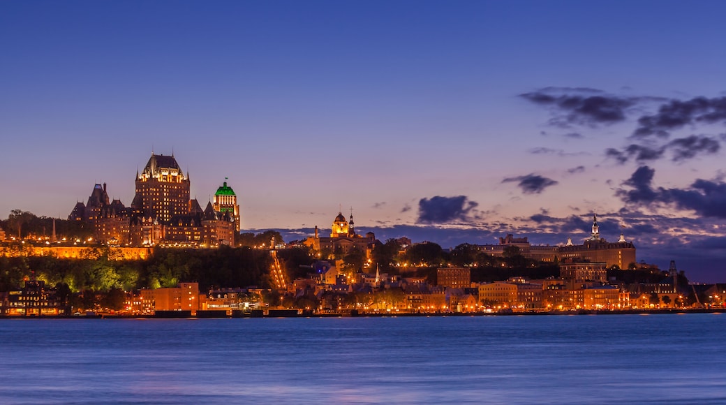 Skyline of Quebec City over Saint Lawrence River