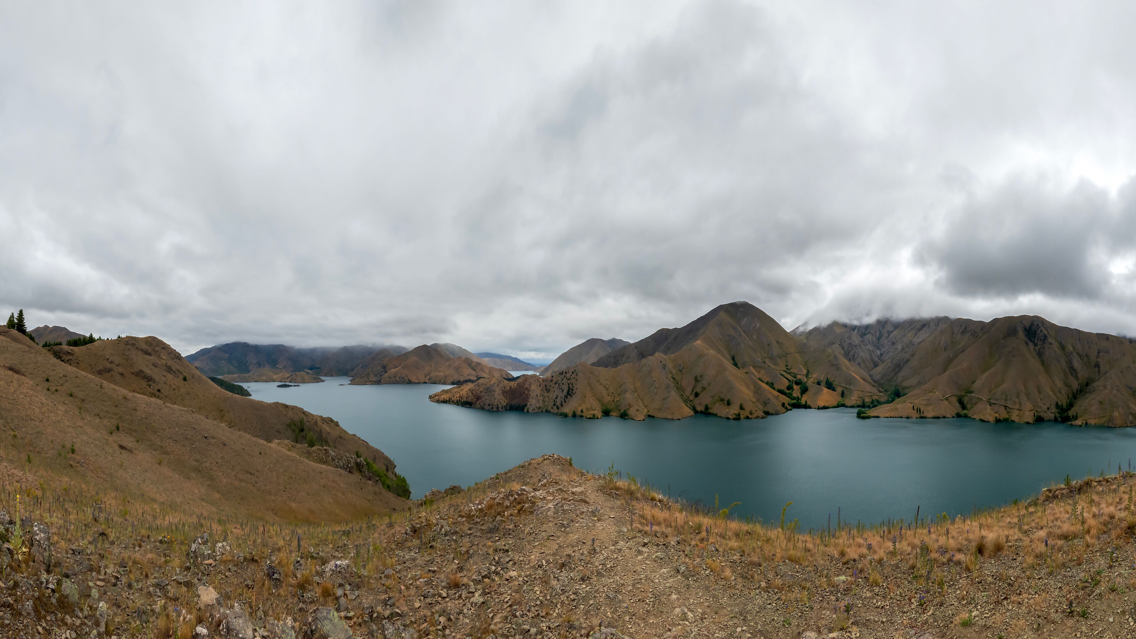 Benmore Peninsula: A Tranquil Oasis Amidst Arid Landscapes in in the Waitaki District of the South Island of New Zealand