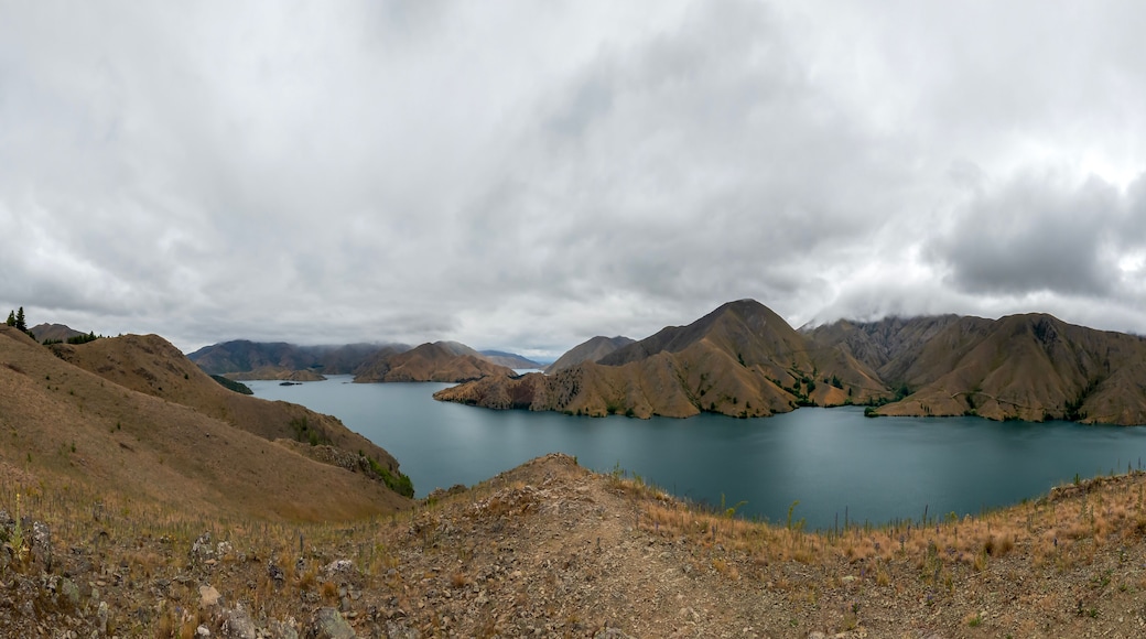 Benmore Peninsula: A Tranquil Oasis Amidst Arid Landscapes in in the Waitaki District of the South Island of New Zealand