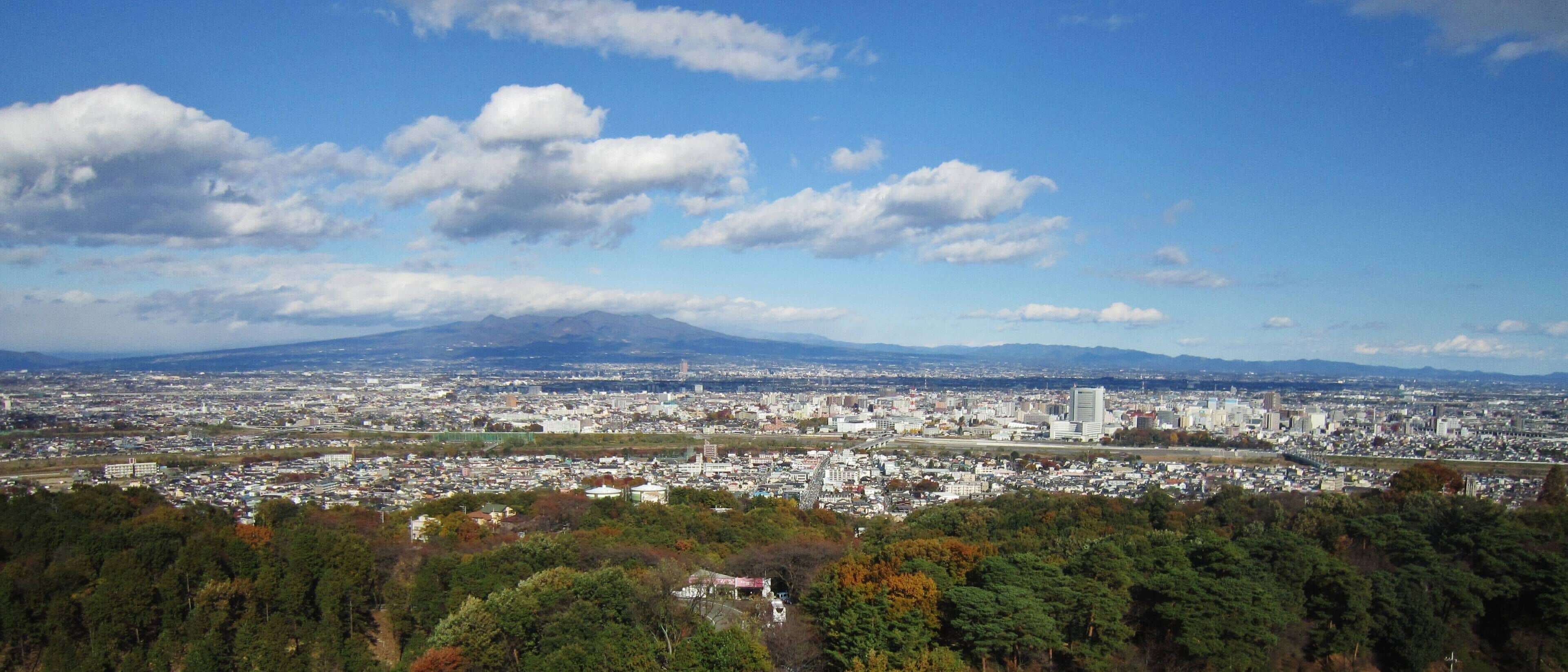 View from Takasaki Kannon.