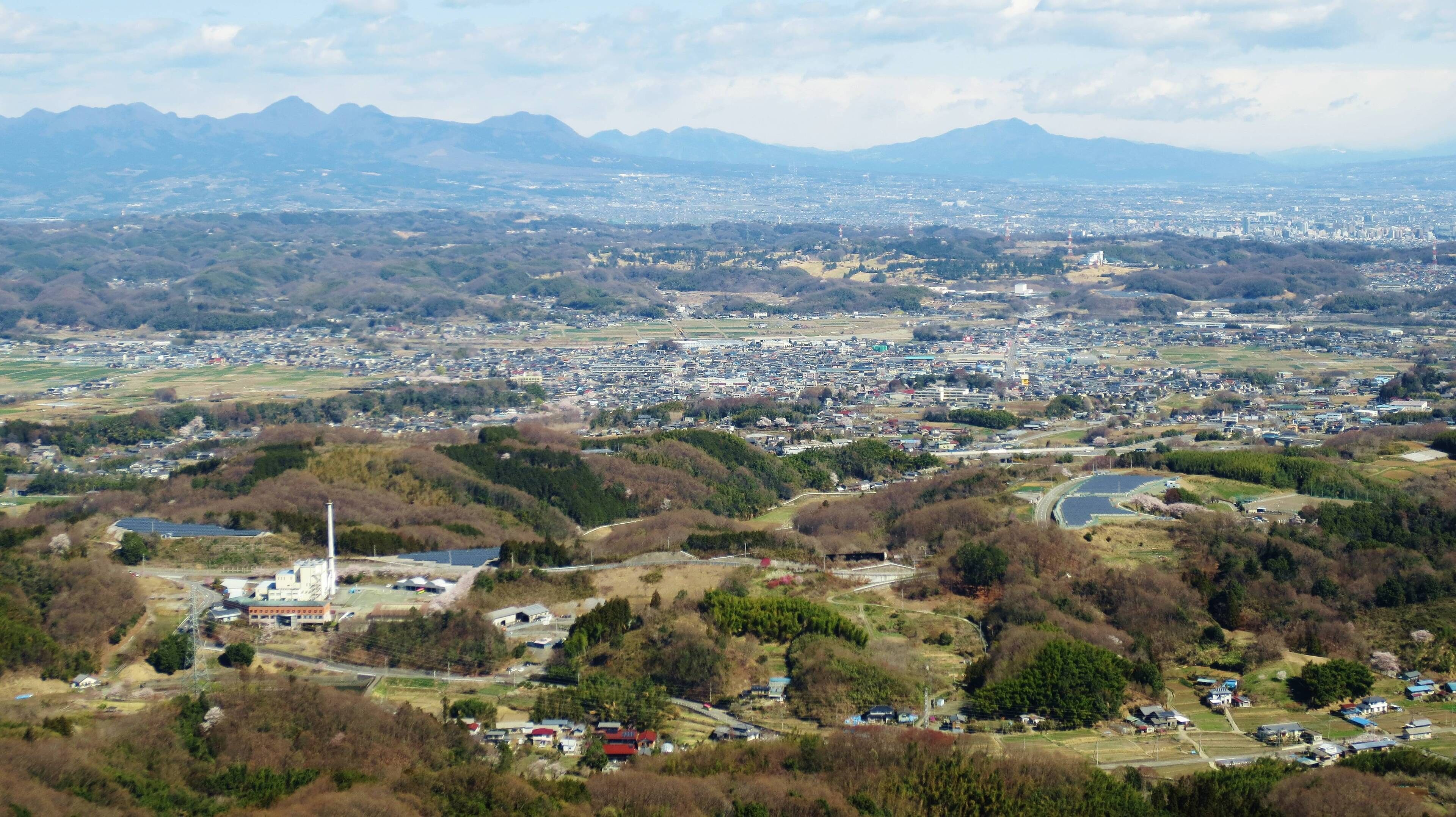 View from Mount Ushibuse (Takasaki, Gunma).