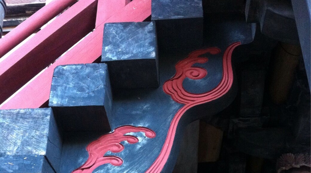 Haruna Shrine is very cool architecture ! Coloring likes Darth Maul !