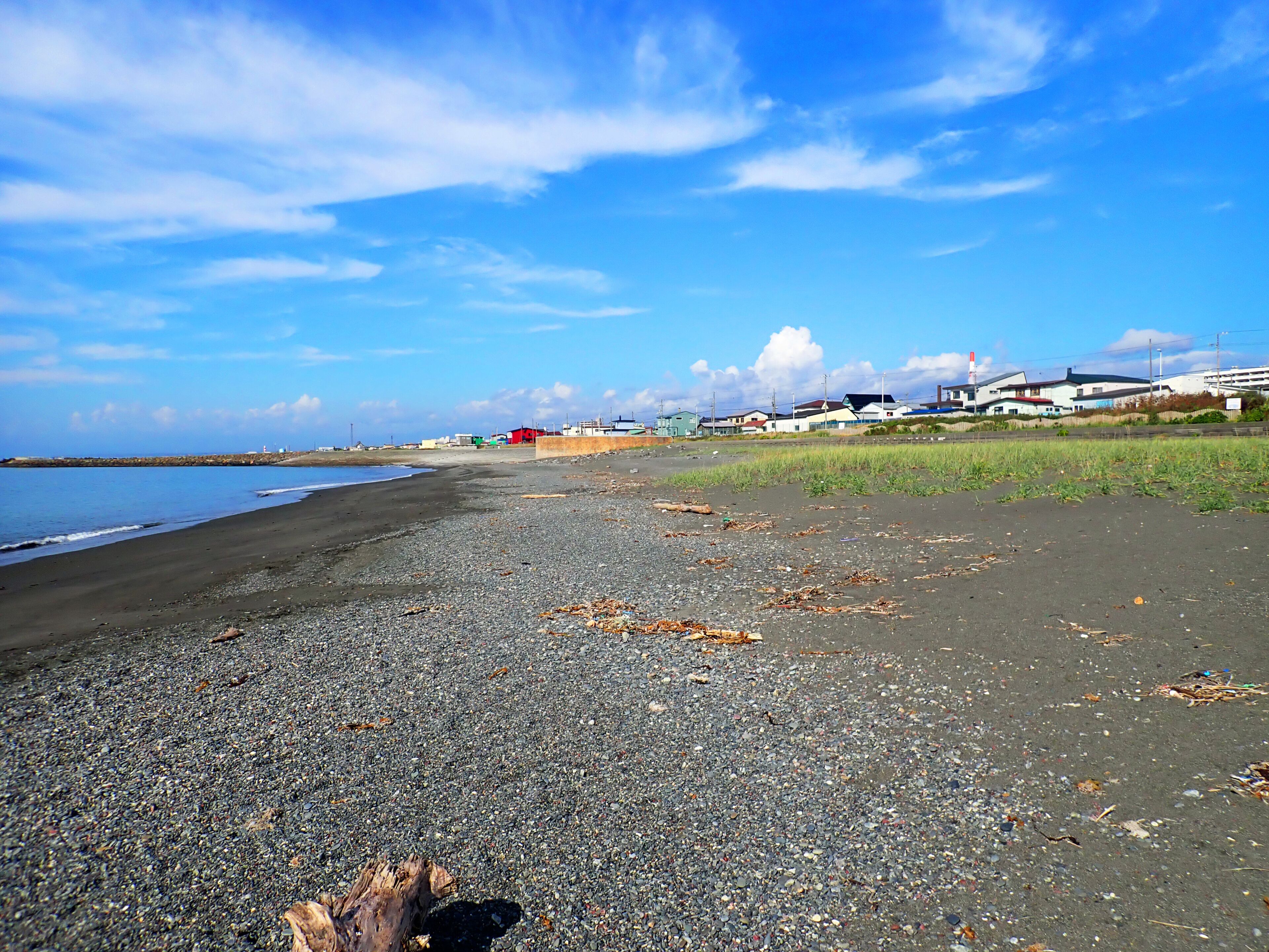 Furusato beach in Tomakomai, Hokkaido, Japan