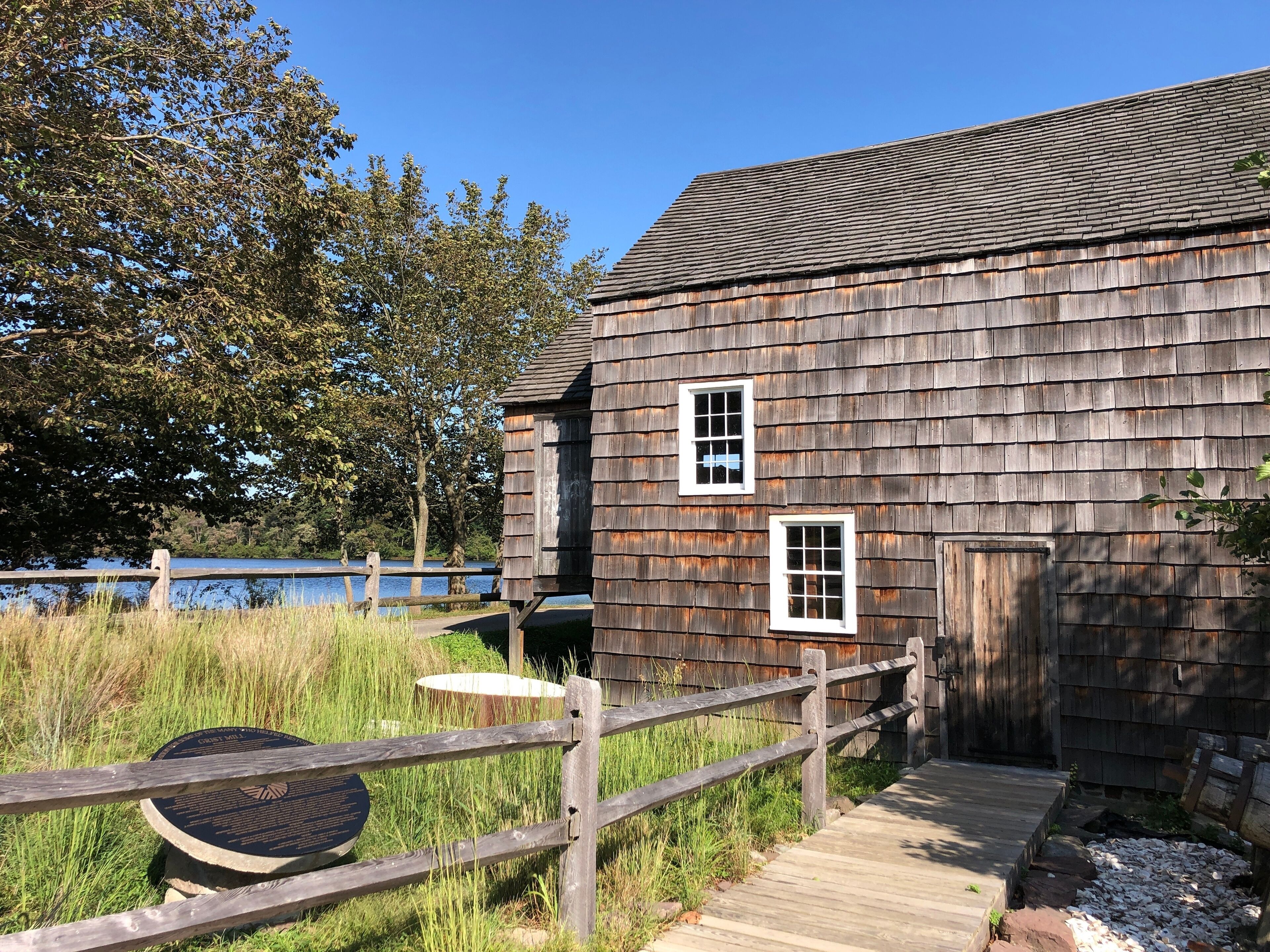 The Grist Mill at Connetquot River State Park Preserve in Oakdale, Long Island, NY.