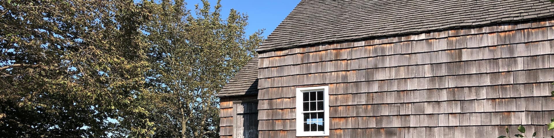 The Grist Mill at Connetquot River State Park Preserve in Oakdale, Long Island, NY.