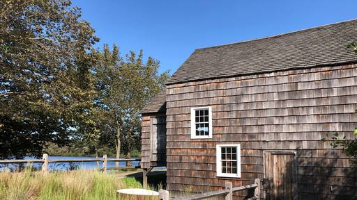 The Grist Mill at Connetquot River State Park Preserve in Oakdale, Long Island, NY.