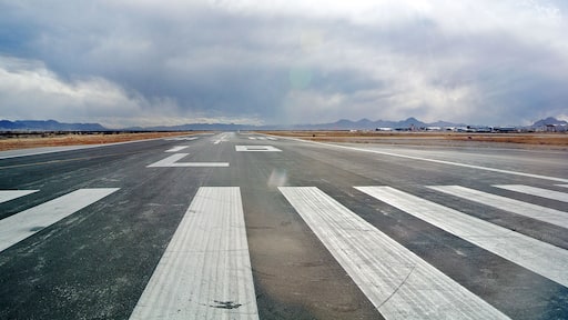 landing strip of the Mexican airport