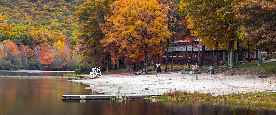 The Earl Reservoir in Woodbury, New York