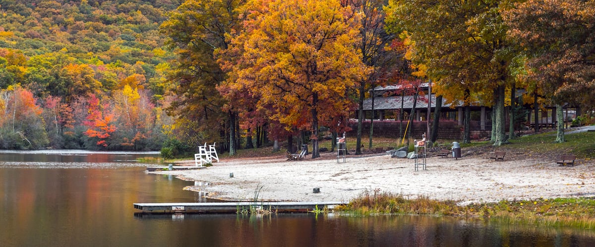 The Earl Reservoir in Woodbury, New York