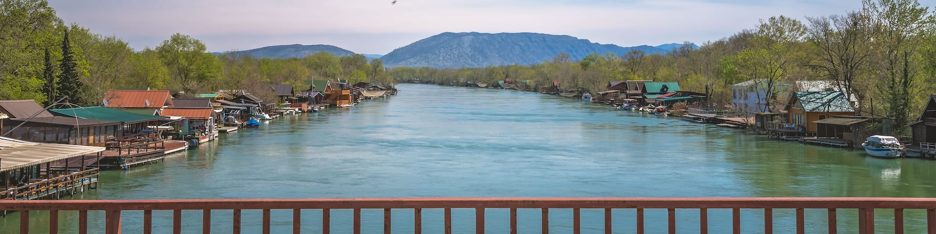 Landcape of the Ada Bojana river