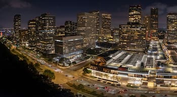Cityscape of Century City at Night