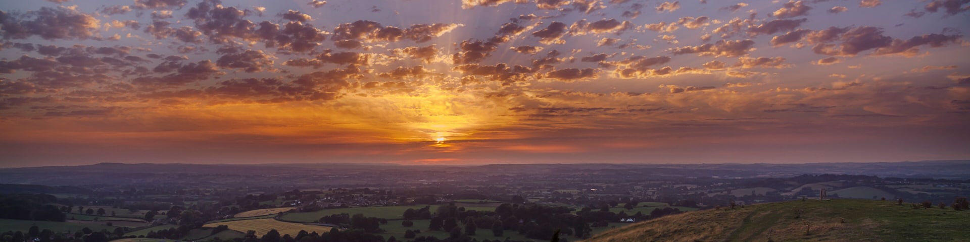 Sunset - view from Cley Hill - Warminster - Wiltshire