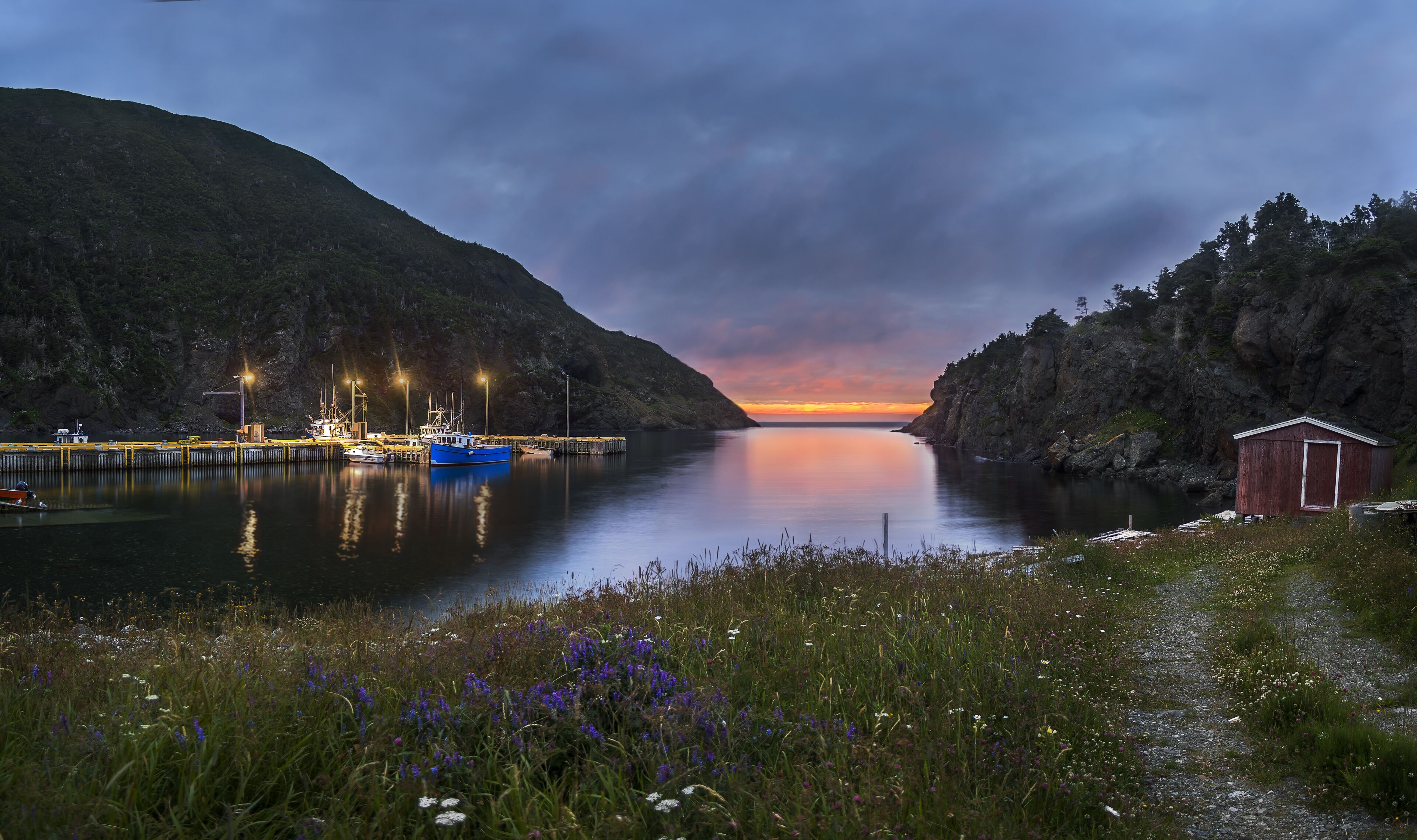 sunset in Little Port, Bay of Islands, Newfoundland & Labrador