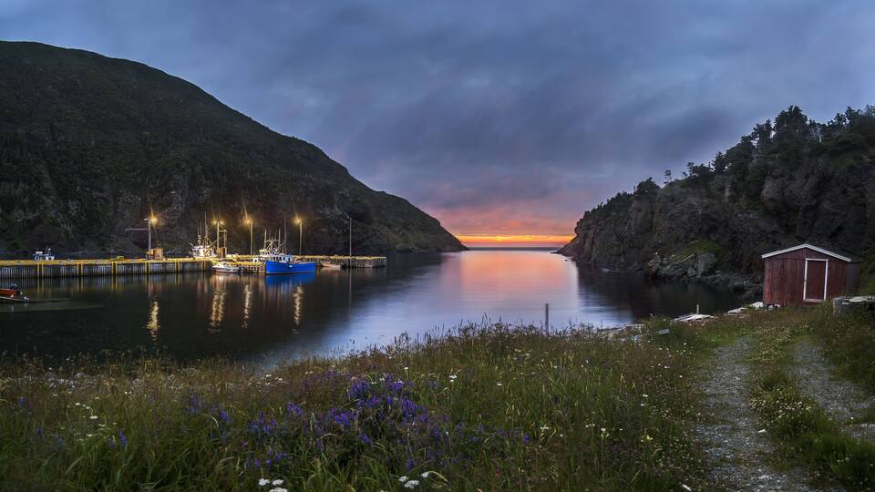 sunset in Little Port, Bay of Islands, Newfoundland & Labrador