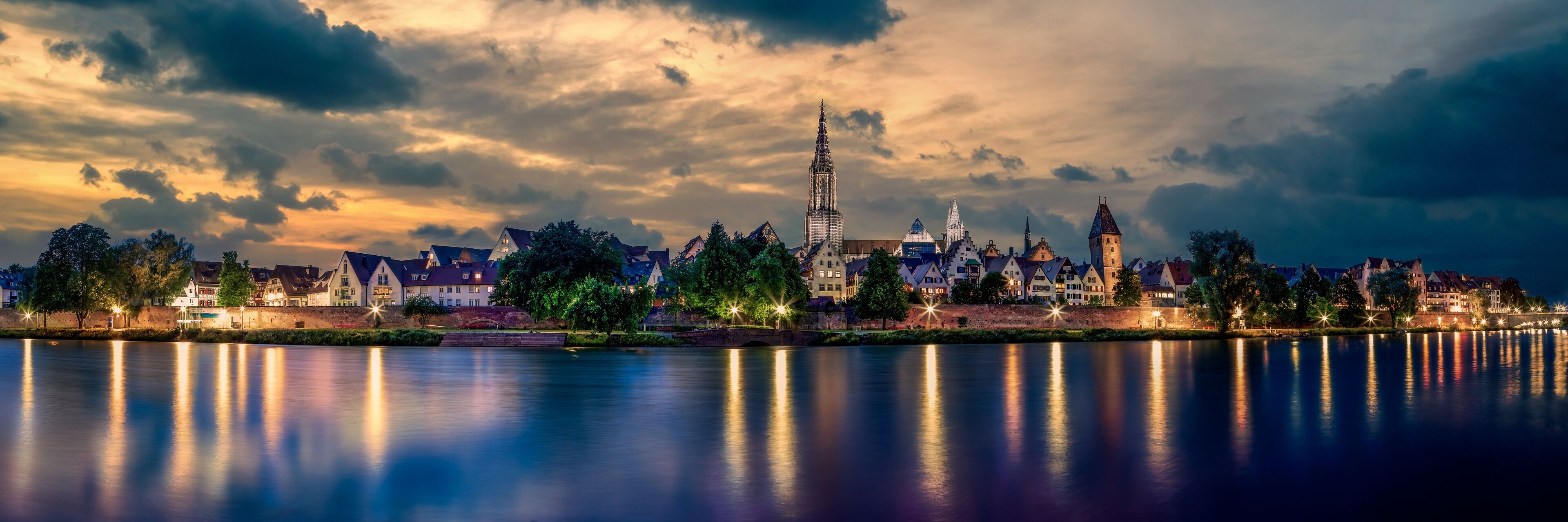 Panorama of Ulm by Dusk