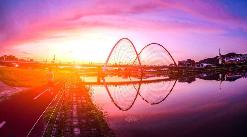 Color of Expo bridge at Daejeon,South Korea.