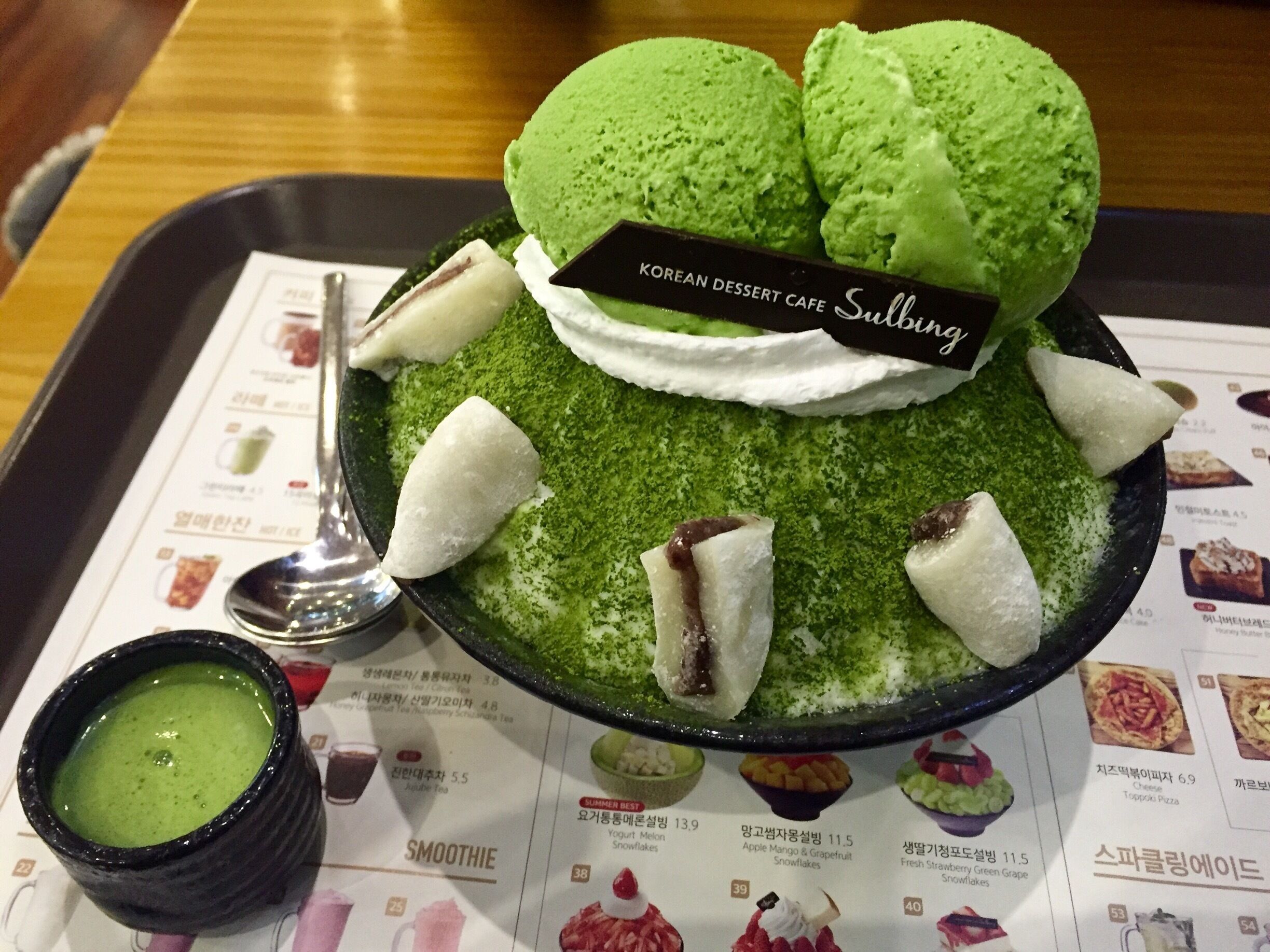 Korean version of saved ice... my new favorite dessert!! Many amazing and delicious takes on this dessert, if visiting Korea, don't miss Sulbing dessert cafe!!!