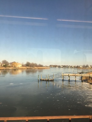 View from the train going to long branch nj