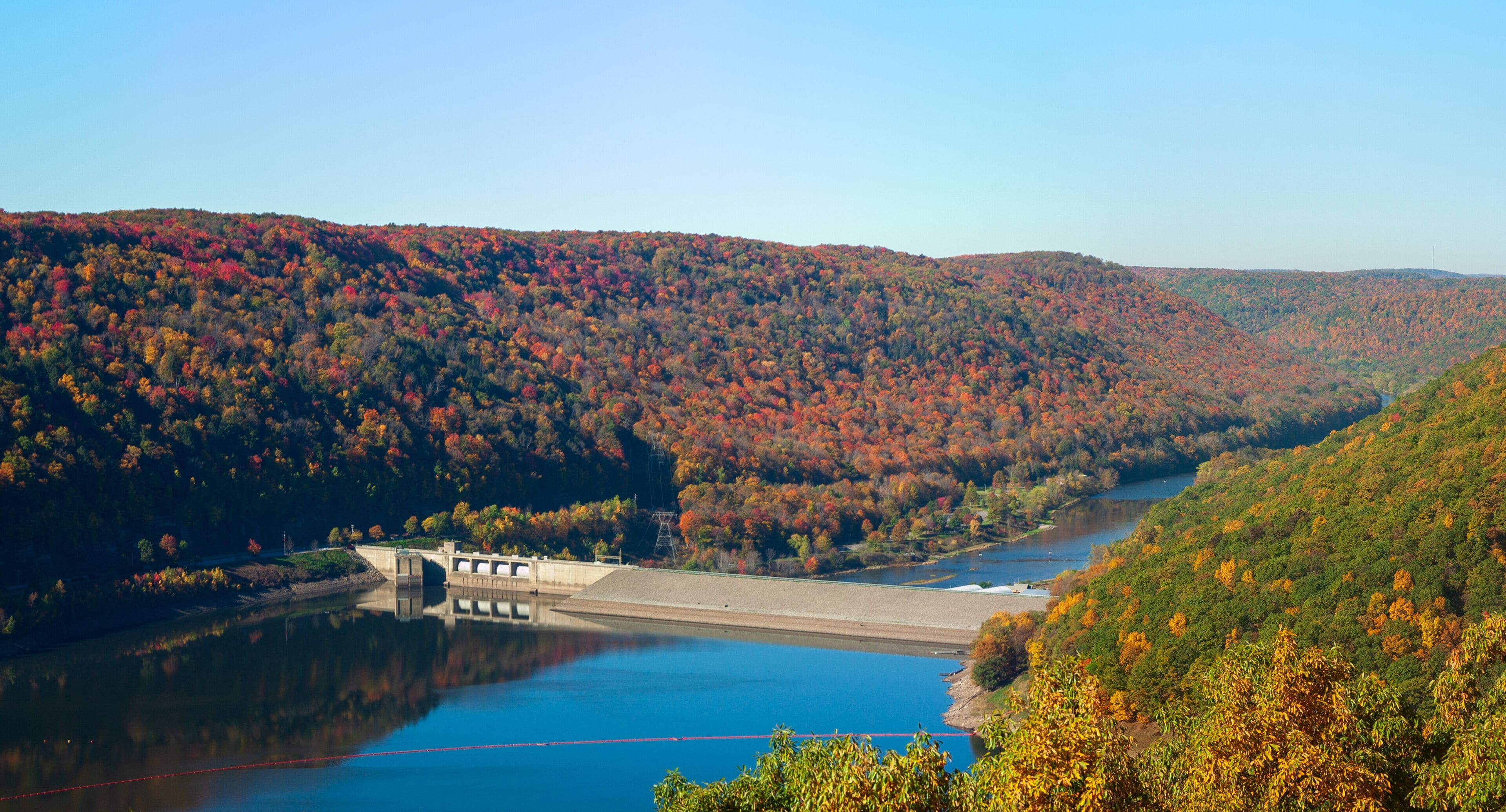 Kinzua Dam at Allegheny National Forest in Pennsylvania