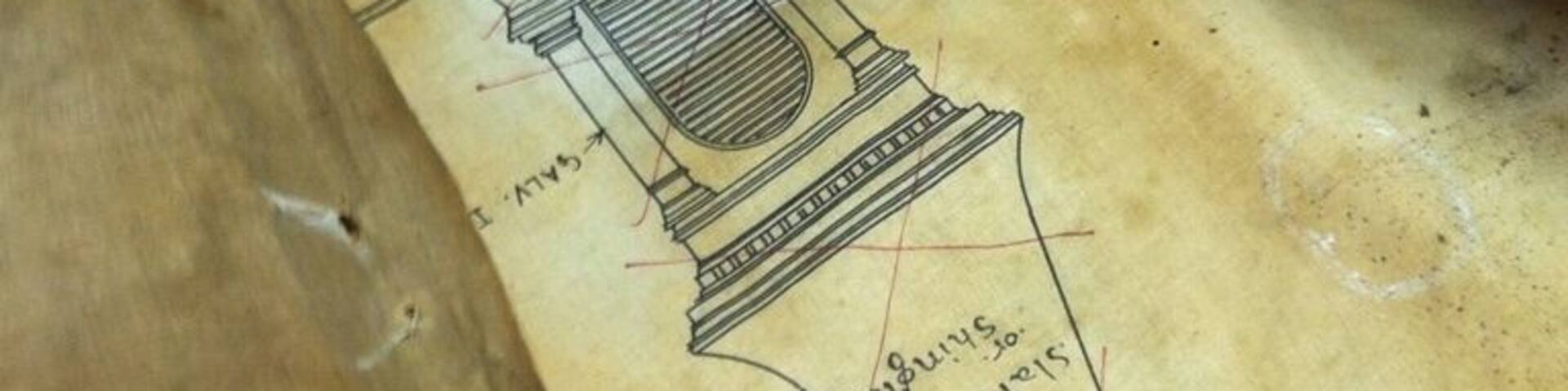 Old linen blueprints. All sorts of local research resources can be found here.