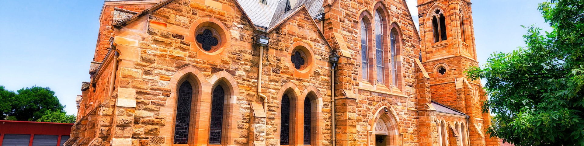 Wagga Cathedral Side lawn