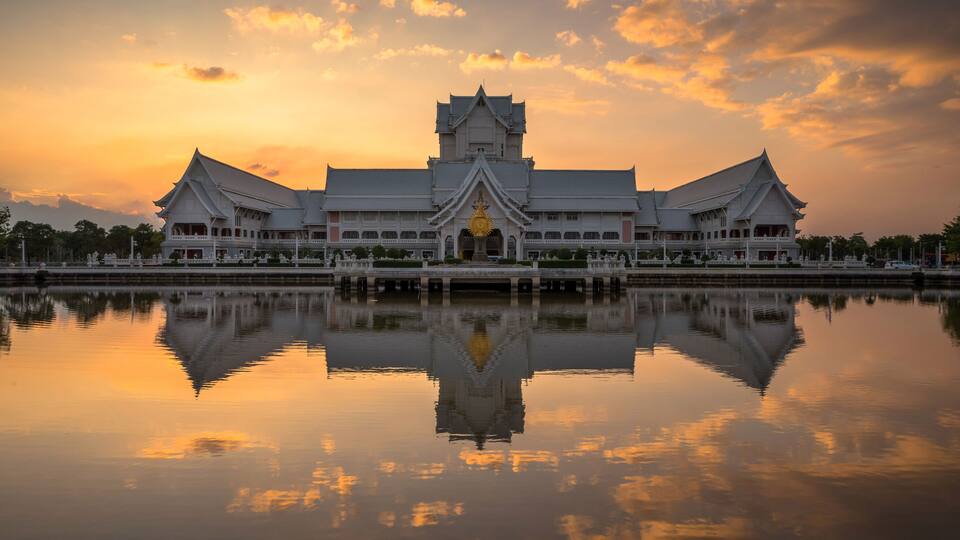 Supreme Artist Hall, Tourist attractions and places of collection of the work of national artists are a valuable national art heritage, Pathum Thani, Thailand, Nov 30, 2018.