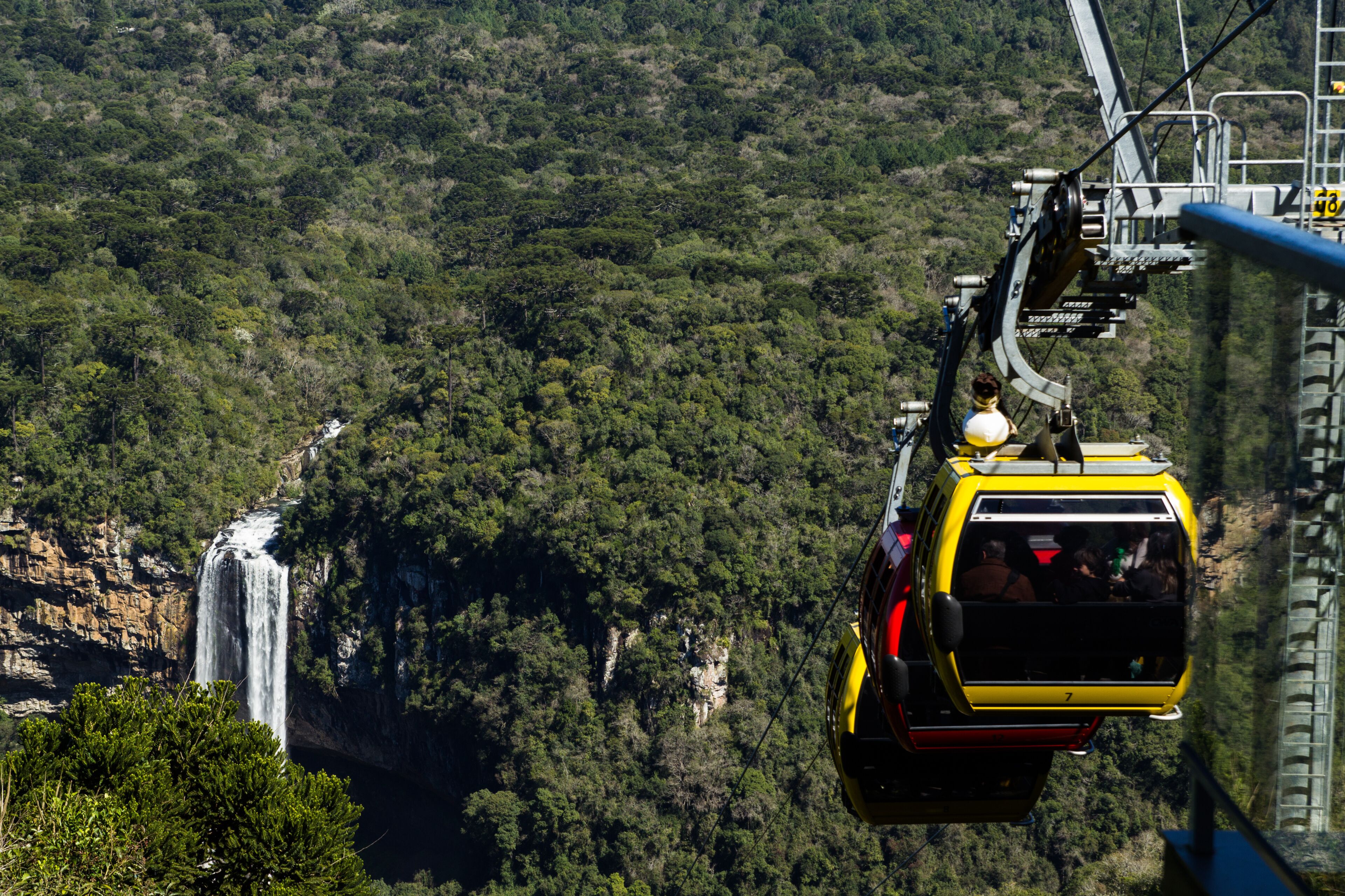 Teleférico da Cachoeira do Caracol em canela Rio grande do sul Brasil