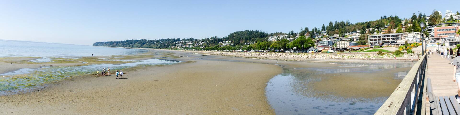 View of White Rock town in Vancouver, BC, Canada