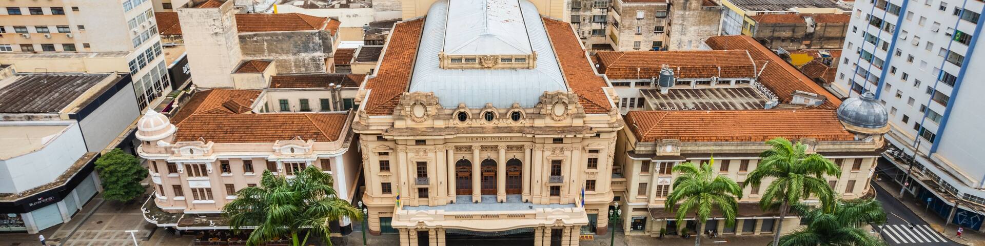 Ribeirão Preto, São Paulo / Brazil - Circa March, 2022: The Theatro Pedro II is a large theater located in the city of Ribeirão Preto, state of São Paulo, first class for symphonic music and opera.