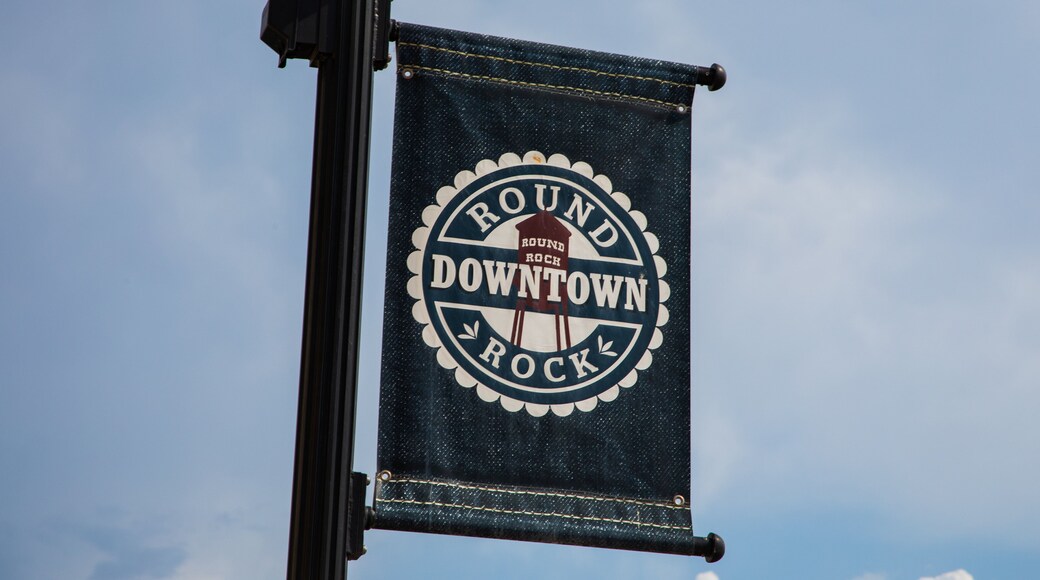 Round Rock showing signage