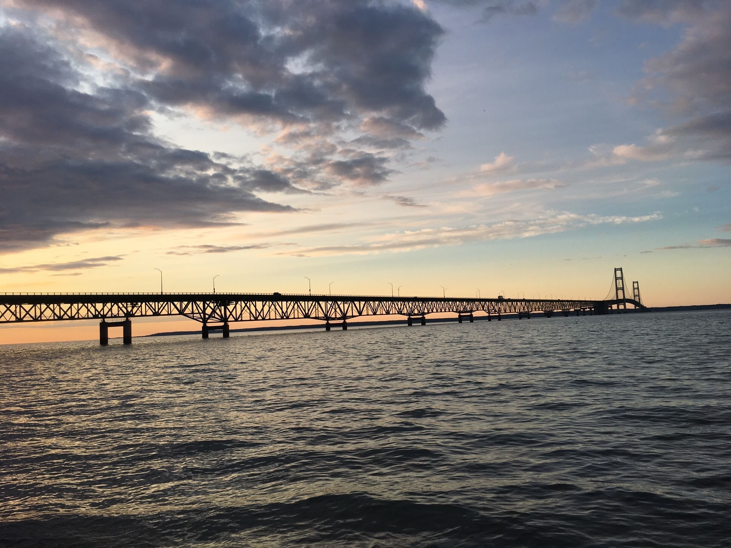 The fifth longest suspension bridge in the world spans across the greatest of lakes. #BVSBlue
