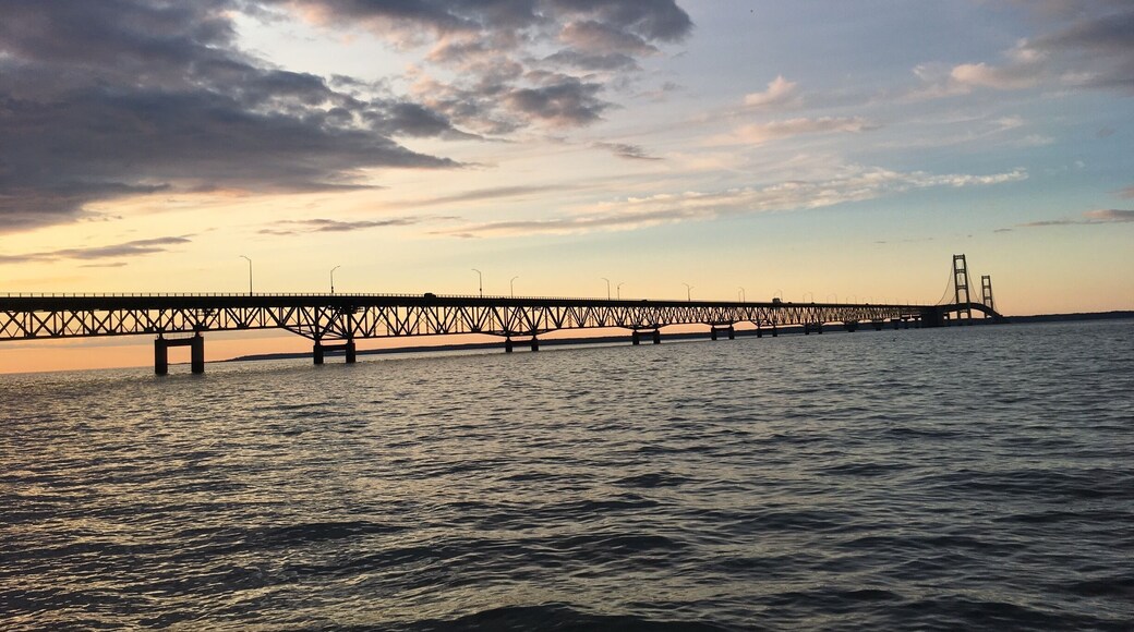 The fifth longest suspension bridge in the world spans across the greatest of lakes. #BVSBlue