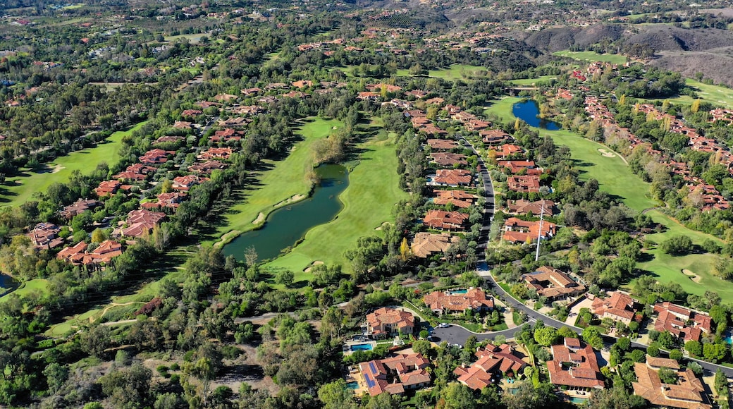 Aerial of Rancho Santa Fe Golf Course in San Diego