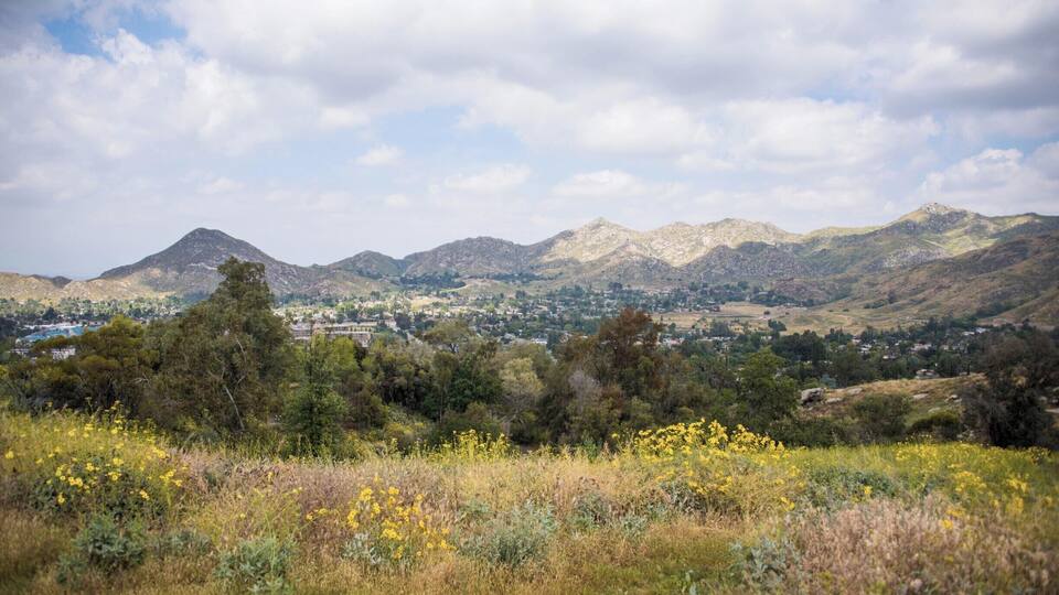 View from along the perimeter trail (AKA Fire Road)