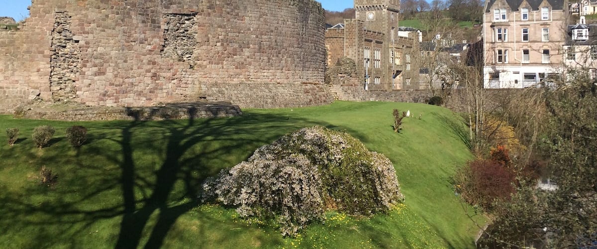 Lovely castle with a pretty moat