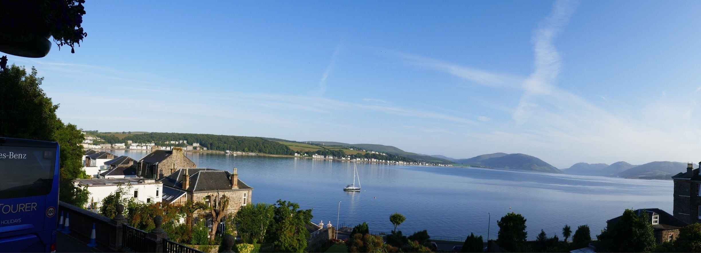6am view from hotel veranda. 
