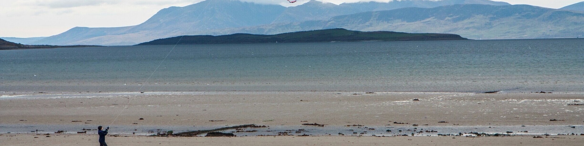 Ettrick Bay, Isle of Bute. Looking south towards the Isle of Arran.