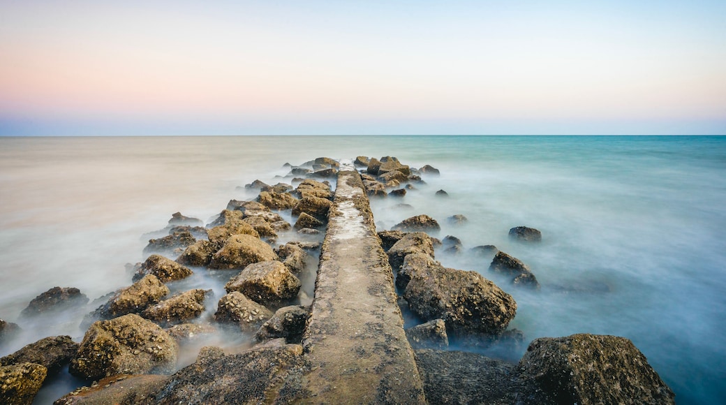 Jetty at Edisto Beach in South Carolina
