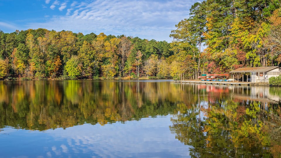 Lake at Umstead State Park in Autumn - North Carolina