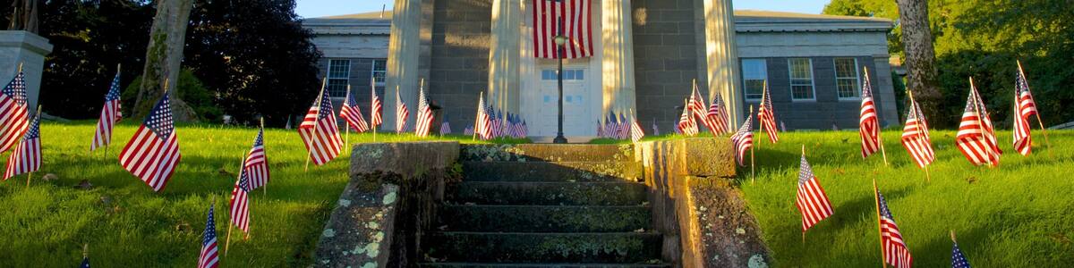 Barnstable featuring an administrative buidling