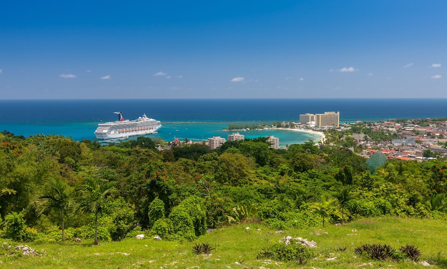 Caribbean beach on the northern coast of Jamaica, near Dunn's